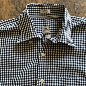 Peter Millar. Dress shirt.  Medium.  Black/ white. Pristine!